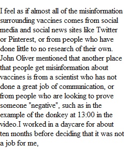 John Oliver Vaccines